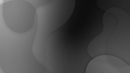 Dark deep black dynamic abstract vector background. Modern creative premium gradient. Cover of business presentation banner for abstract black background with texture