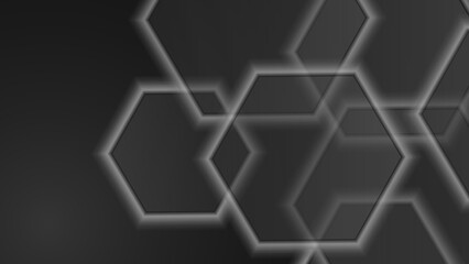 Dark deep black dynamic abstract vector background. Modern creative premium gradient. Cover of business presentation banner for abstract black background with texture