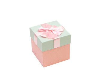 Pink giftbox isolated