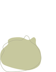 Liquid and fluid shape Green color