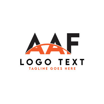 Letter AAF logo design vector template, AAF logo
