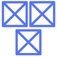 boxes parcels storehouse warehouse line icon