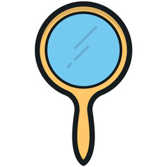 Hand Mirror Vector Icon