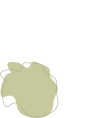 Liquid and fluid shape Green color