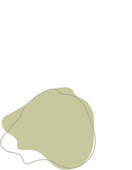 Liquid and fluid shape Green color