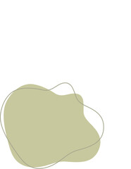 Liquid and fluid shape Green color