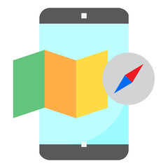 Smartphone flat style icon