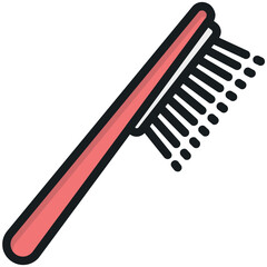 Paddle Brush Vector Icon 