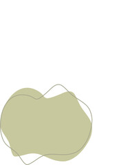 Fototapeta premium Liquid and fluid shape Green color