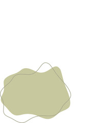 Liquid and fluid shape Green color