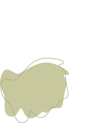 Liquid and fluid shape Green color