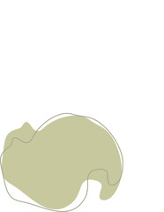 Liquid and fluid shape Green color