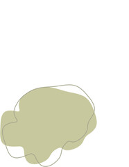 Liquid and fluid shape Green color