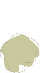 Liquid and fluid shape Green color