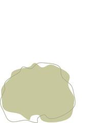 Liquid and fluid shape Green color