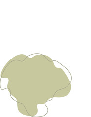 Liquid and fluid shape Green color