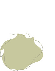 Liquid and fluid shape Green color