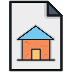 Property Papers Vector Icon