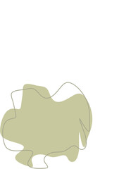 Liquid and fluid shape Green color