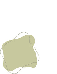 Liquid and fluid shape Green color
