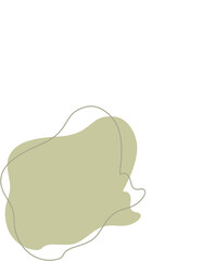 Liquid and fluid shape Green color