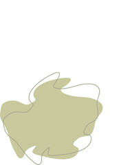 Liquid and fluid shape Green color