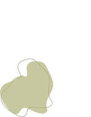 Liquid and fluid shape Green color