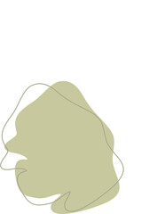 Liquid and fluid shape Green color