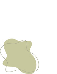 Liquid and fluid shape Green color