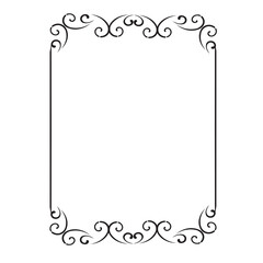 Frame, in the style of an ornament, Vector illustration eps 10, Art.	