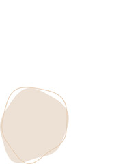 Liquid and fluid shape beige color