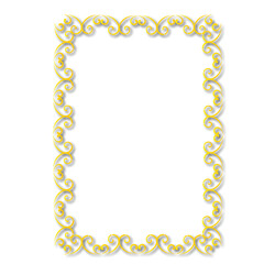 Frame, in the style of an ornament, Vector illustration eps 10, Art.	