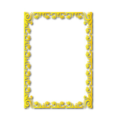 Frame, in the style of an ornament, Vector illustration eps 10, Art.	