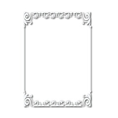 Frame, in the style of an ornament, Vector illustration eps 10, Art.	