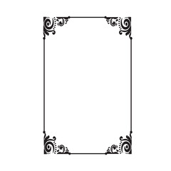 Frame, in the style of an ornament, Vector illustration eps 10, Art.	