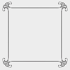 Frame, in the style of an ornament, Vector illustration eps 10, Art.	
