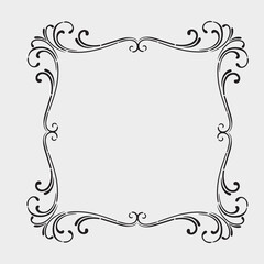 Frame, in the style of an ornament, Vector illustration eps 10, Art.	