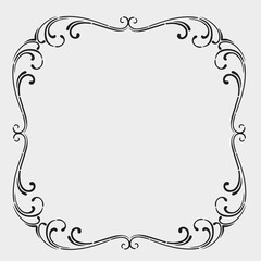 Frame, in the style of an ornament, Vector illustration eps 10, Art.	