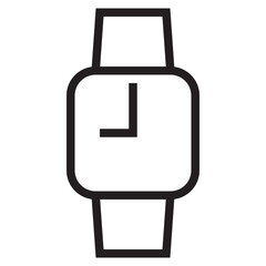 Smart watch outline style icon