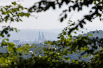 Blick von Eilsbrunn auf den Dom in Regensburg