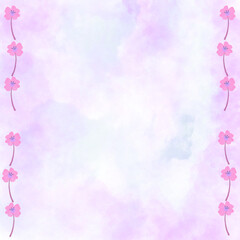 Flowers Pastel Watercolor Background