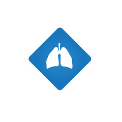 Lung organ in human. Health sector. Vector illustration