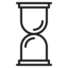 Hourglass outline style icon