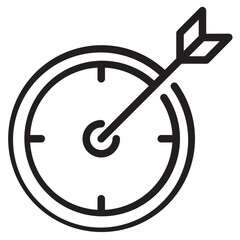 Time outline style icon