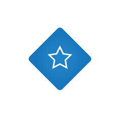 Simple star icon. Vector illustration