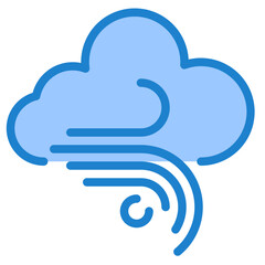 Cloudy blue style icon