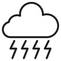 Strom outline style icon