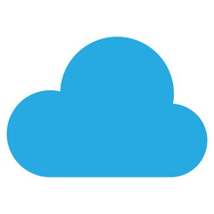 Cloudy flat style icon