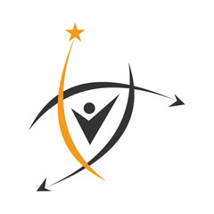 navigation consulting success life logo Icon Illustration Brand Identity