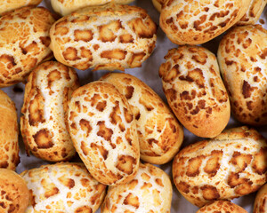 freshly baked zebra rolls lightly browned